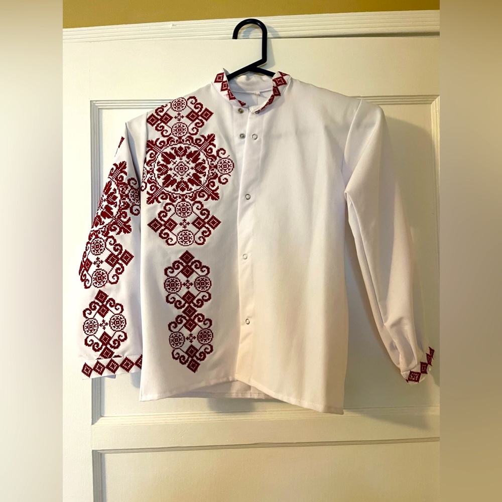 Boy’s Ukrainian Hand-Embroidered Shirt